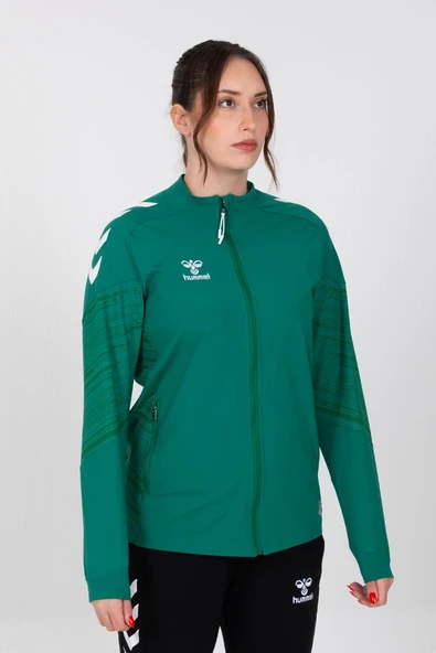 Hummel Line Kamp Eşofman Üstü Yeşil - Resim 4