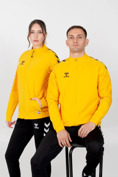 Hummel Line Kamp Eşofman Üstü Sarı - Resim 3