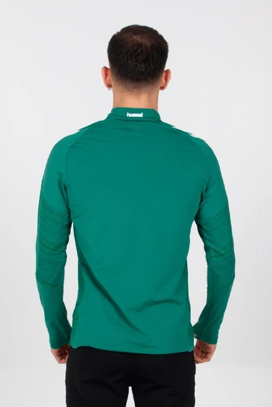Hummel Line Antrenman Eşofman Üstü Yeşil - Resim 7