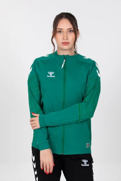 Hummel Line Kamp Eşofman Üstü Yeşil - Resim 2
