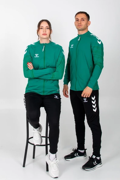 Hummel Line Kamp Eşofman Üstü Yeşil - Resim 3