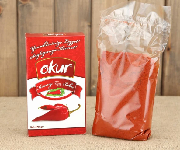 Kahramanmaraş  Acı Toz  Biberi - Okur Biber 470 gr ürün görseli 1