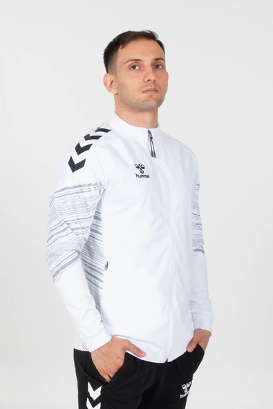 Hummel Line Kamp Eşofman Üstü Beyaz - Resim 5
