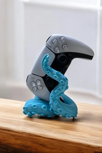 Valyria Ps4/ps5 Uyumlu Konsol Standı Kol Tutucu Stand Joystick Standı 3d Baskı Ahtapot Şeklinde ürün görseli 1