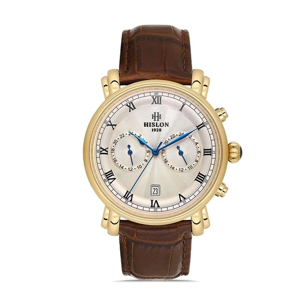 Hislon Men's Date DT204G-02KG Erkek Kol Saati ürün görseli 1