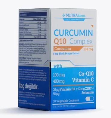 NutraFarm Curcumin Q10 Complex 30 Kapsül ürün görseli 1
