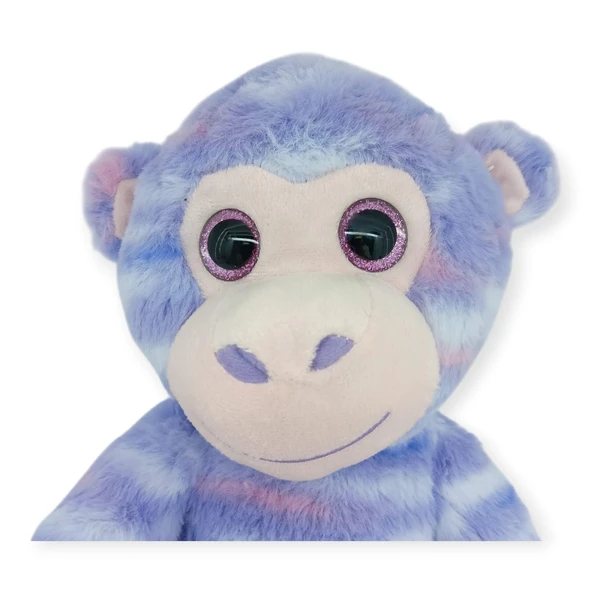 Peluş Renkli Hayvanlar 38 cm - Maymun - Resim 4
