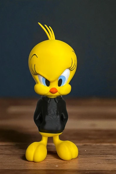 Valyria 21 CM 3D baskı Tweety figürü, Looney Tunes figür, çizgi film figürü ürün görseli 1