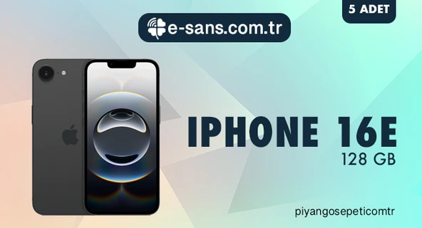 iPhone 16e 128GB Black ürün görseli 1