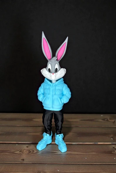 Valyria 25 cm Büyük Boy 3D Baskı Bugs bunny Looney Tunes Çizgi Film Figür ürün görseli 1