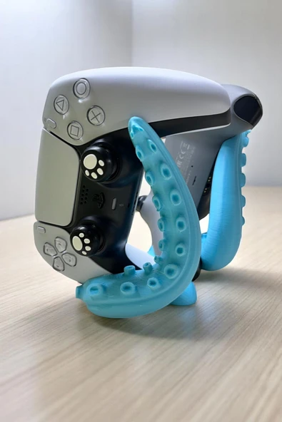 Valyria Ps4/ps5 Uyumlu 2'li Konsol Standı Kol Tutucu Stand Joystick Standı 3d Baskı Ahtapot Şeklinde ürün görseli 1