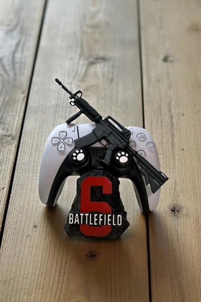 Valyria Battlefield Tasarımlı 3D Baskı Kontrolcü Tutucu PS4–PS5 –Xbox Gamepad Standı Joystick Standı ürün görseli 1