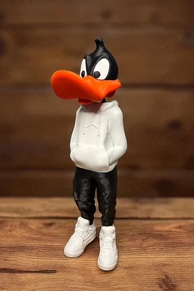 Valyria 26 CM 3D baskı Daffy Duck figürü, Looney Tunes figür, çizgi film figürü ürün görseli 1