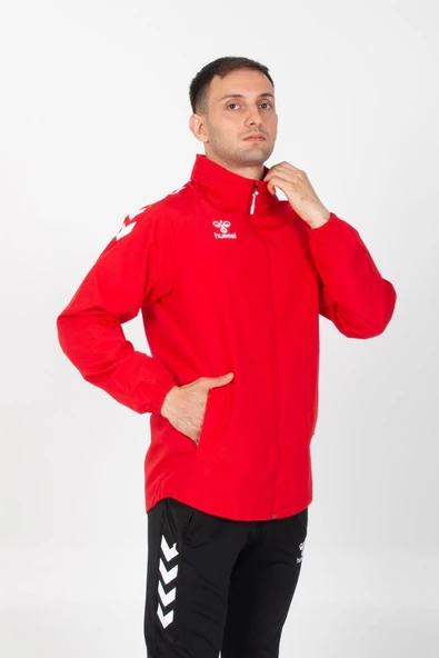 Hummel Line Yağmurluk Kırmızı - Resim 4