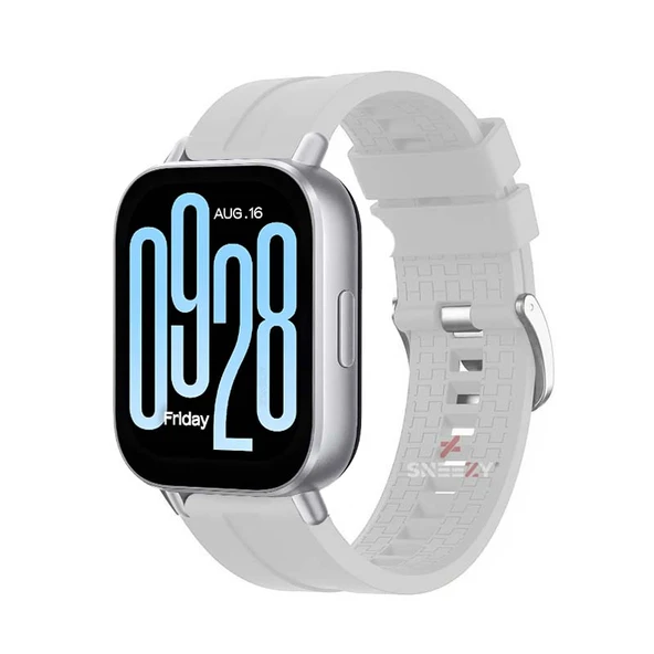 Redmi Watch 5 Active Redmi 5 Lite Uyumlu Kordon Kordon NovaGT Metal Tokalı Yumuşak Silikon Kordon  Beyaz ürün görseli 1