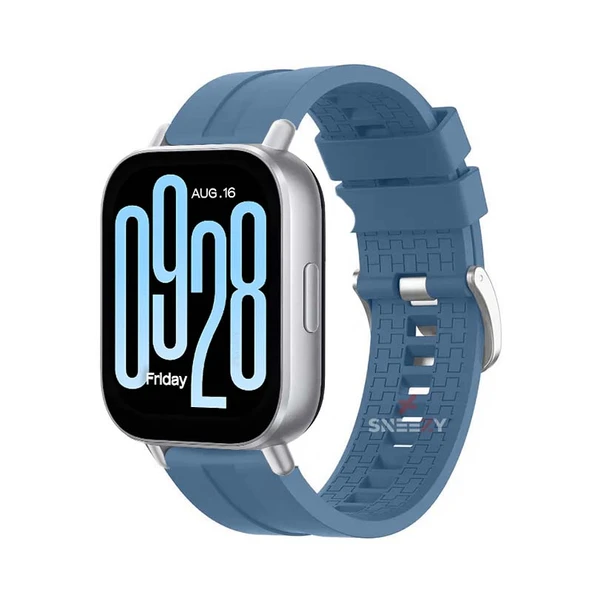 Redmi Watch 5 Active Redmi 5 Lite Uyumlu Kordon Kordon NovaGT Metal Tokalı Yumuşak Silikon Kordon  Mavi ürün görseli 1