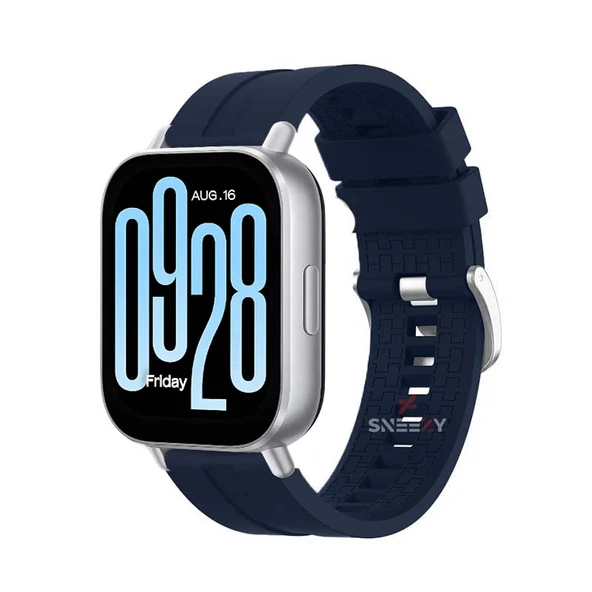 Redmi Watch 5 Active Redmi 5 Lite Uyumlu Kordon Kordon NovaGT Metal Tokalı Yumuşak Silikon Kordon  Lacivert ürün görseli 1