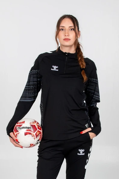 Hummel Line Antrenman Eşofman Üstü Siyah - Resim 2