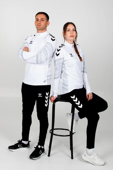 Hummel Line Antrenman Eşofman Üstü Beyaz - Resim 3