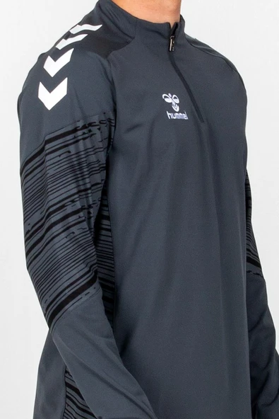 Hummel Line Antrenman Eşofman Üstü Antrasit - Resim 6
