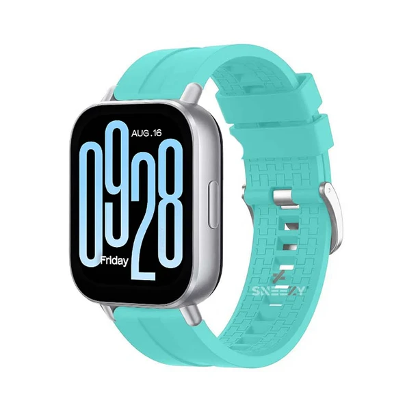 Redmi Watch 5 Active Redmi 5 Lite Uyumlu Kordon Kordon NovaGT Metal Tokalı Yumuşak Silikon Kordon  Turkuaz ürün görseli 1