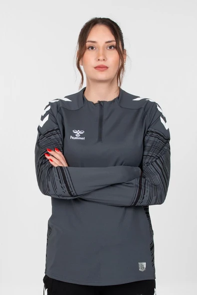 Hummel Line Antrenman Eşofman Üstü Antrasit - Resim 2
