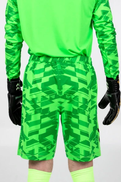 Hummel Line Kaleci Şort Neon Yeşil - Resim 6