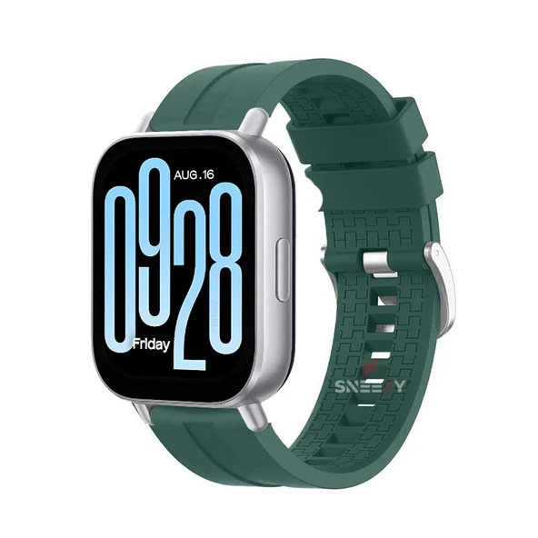 Redmi Watch 5 Active Redmi 5 Lite Uyumlu Kordon Kordon NovaGT Metal Tokalı Yumuşak Silikon Kordon  Haki ürün görseli 1