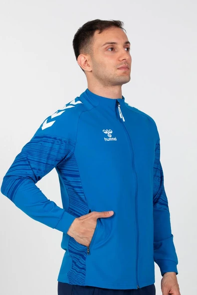 Hummel Line Kamp Eşofman Üstü Mavi - Resim 4