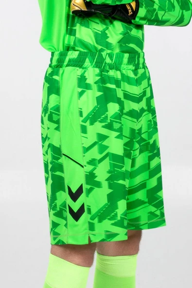 Hummel Line Kaleci Şort Neon Yeşil - Resim 3