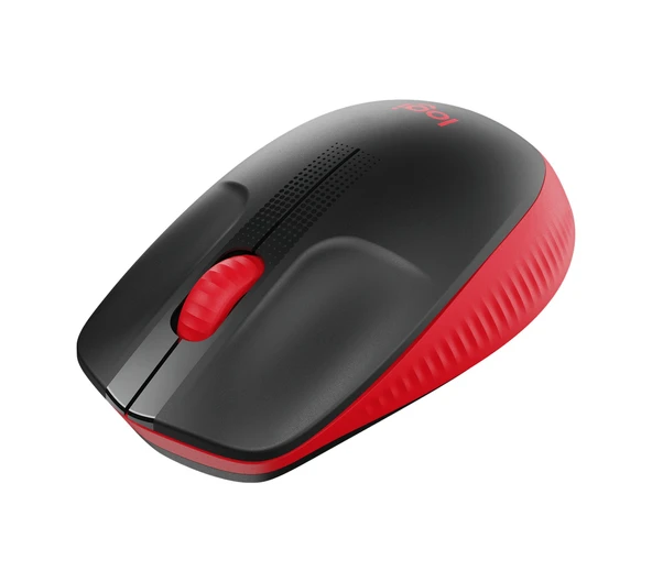 Logitech M190 Kablosuz Optik Mouse Kırmızı - Siyah - Resim 2