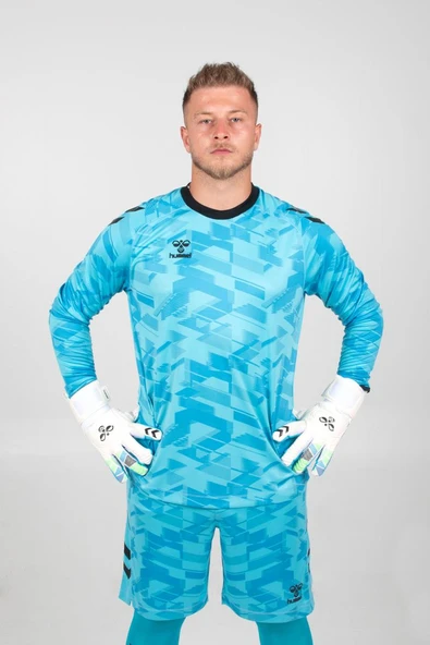 Hummel Line Kaleci Tek Üst Forma Turkuaz - Resim 3