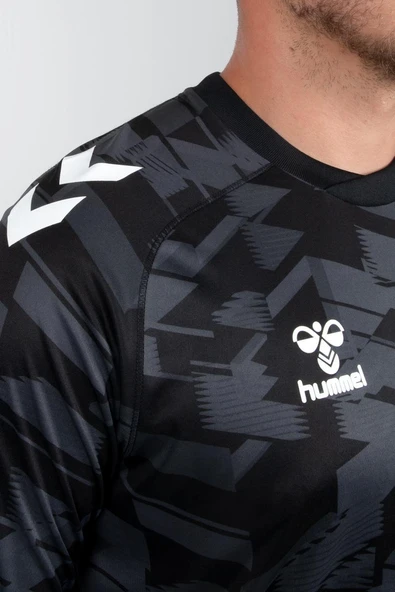Hummel Line Kaleci Tek Üst Forma Siyah - Resim 7