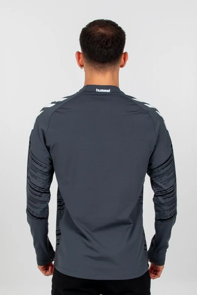 Hummel Line Antrenman Eşofman Üstü Antrasit - Resim 7