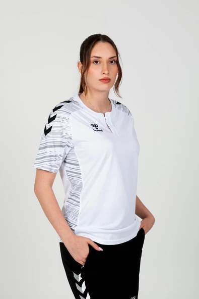 Hummel Line Kamp Tişört Beyaz - Resim 5