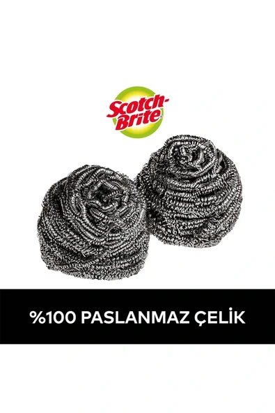 Scotchbrite Paslanmaz Çelik Bulaşık Teli 3'lü - Resim 3