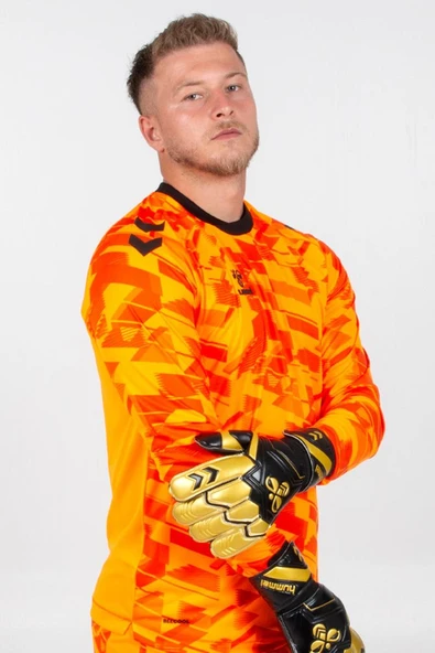 Hummel Line Kaleci Tek Üst Forma Neon Turuncu - Resim 3