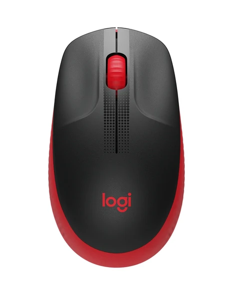 Logitech M190 Kablosuz Optik Mouse Kırmızı - Siyah ürün görseli 1