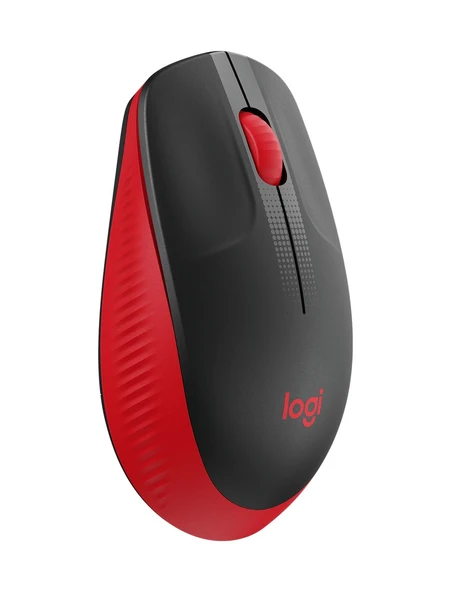 Logitech M190 Kablosuz Optik Mouse Kırmızı - Siyah - Resim 3