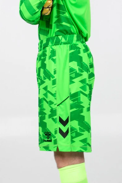 Hummel Line Kaleci Şort Neon Yeşil - Resim 5