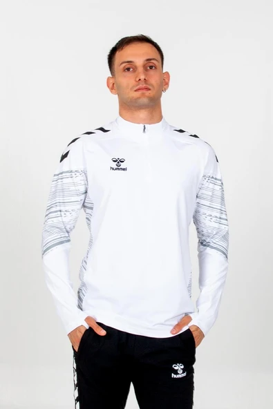 Hummel Line Antrenman Eşofman Üstü Beyaz ürün görseli 1