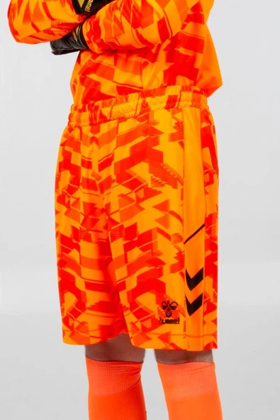 Hummel Line Kaleci Şort Neon Turuncu - Resim 2