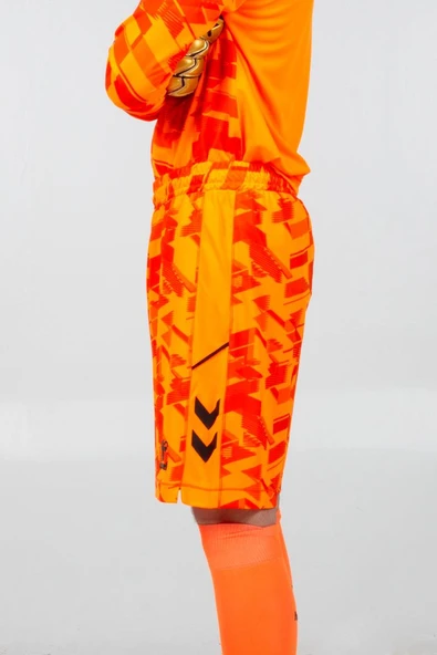 Hummel Line Kaleci Şort Neon Turuncu - Resim 5