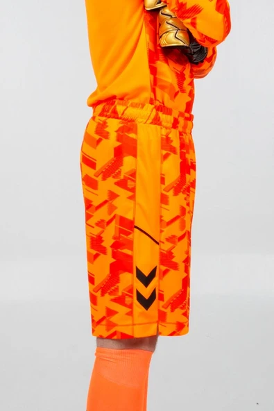 Hummel Line Kaleci Şort Neon Turuncu - Resim 3