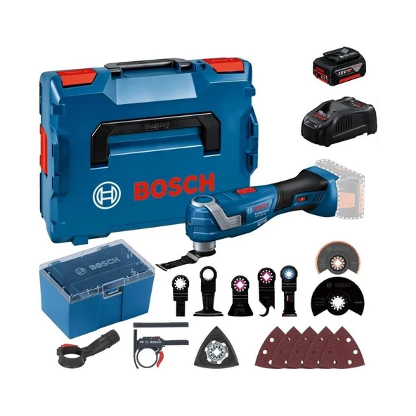 Bosch Professioanl GOP 18V-34  4 Ah Tek Akülü Çok Amaçlı Kesici Makine 16 Parça Aksesuarlı ürün görseli 1