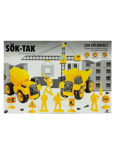 SÖK-TAK KAMYON OYUN SETİ 17 PARÇA ürün görseli 1