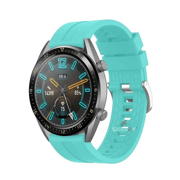 Haylou Solar LS05 – RS3 LS04 – RT LS05S 22mm Uyumlu NovaGT Supreme Silikon Kordon  Turkuaz ürün görseli 1