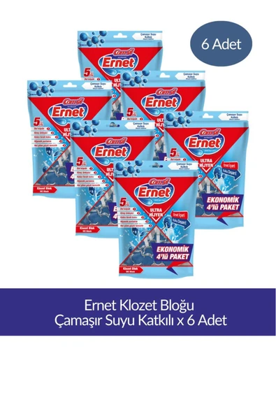 Klozet Bloğu Çamaşır Suyu Katkılı 4lü Paket x 6 Adet ürün görseli 1