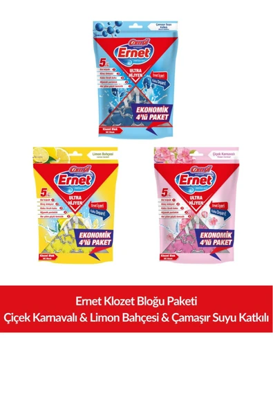 Klozet Bloğu Paketi Çiçek Karnavalı - Limon Bahçesi - Çamaşır Suyu Katkılı ürün görseli 1