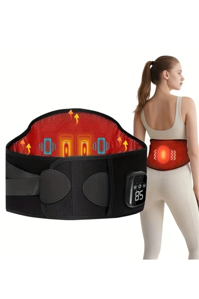 Glr K17 Kablosuz Isıtmalı Bel Kemeri Masaj Modu ve Ergonomik Tasarım ürün görseli 1